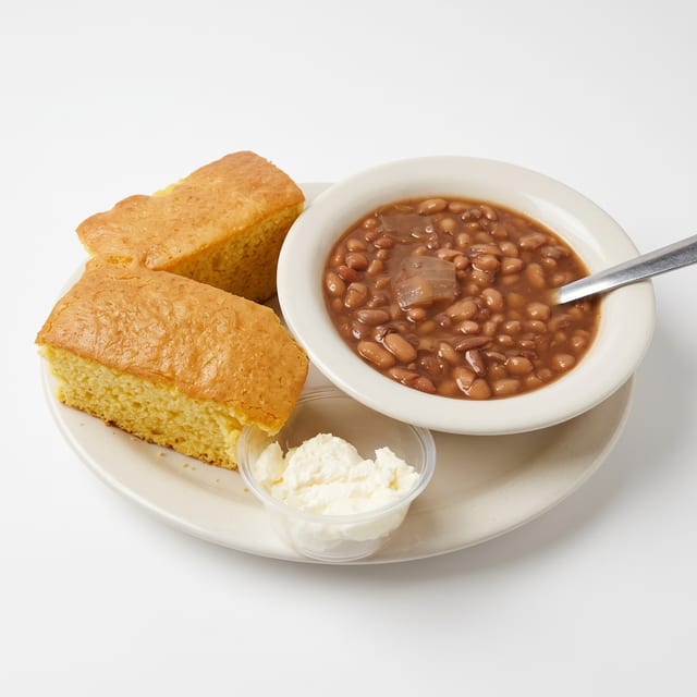 Pinto Beans with Cornbread.