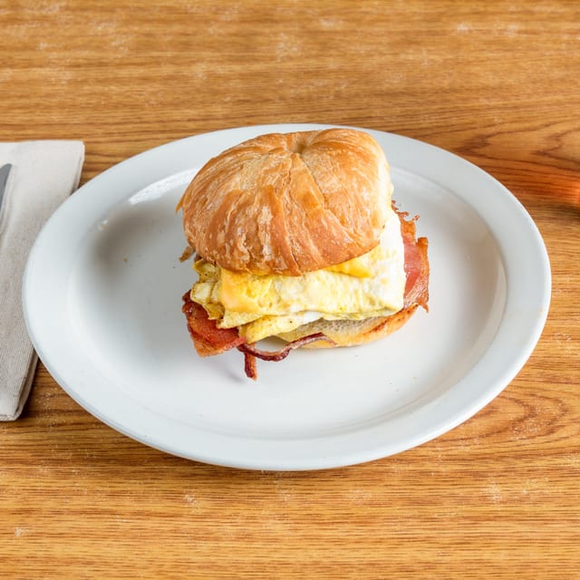 Croissant Sandwich with Egg.